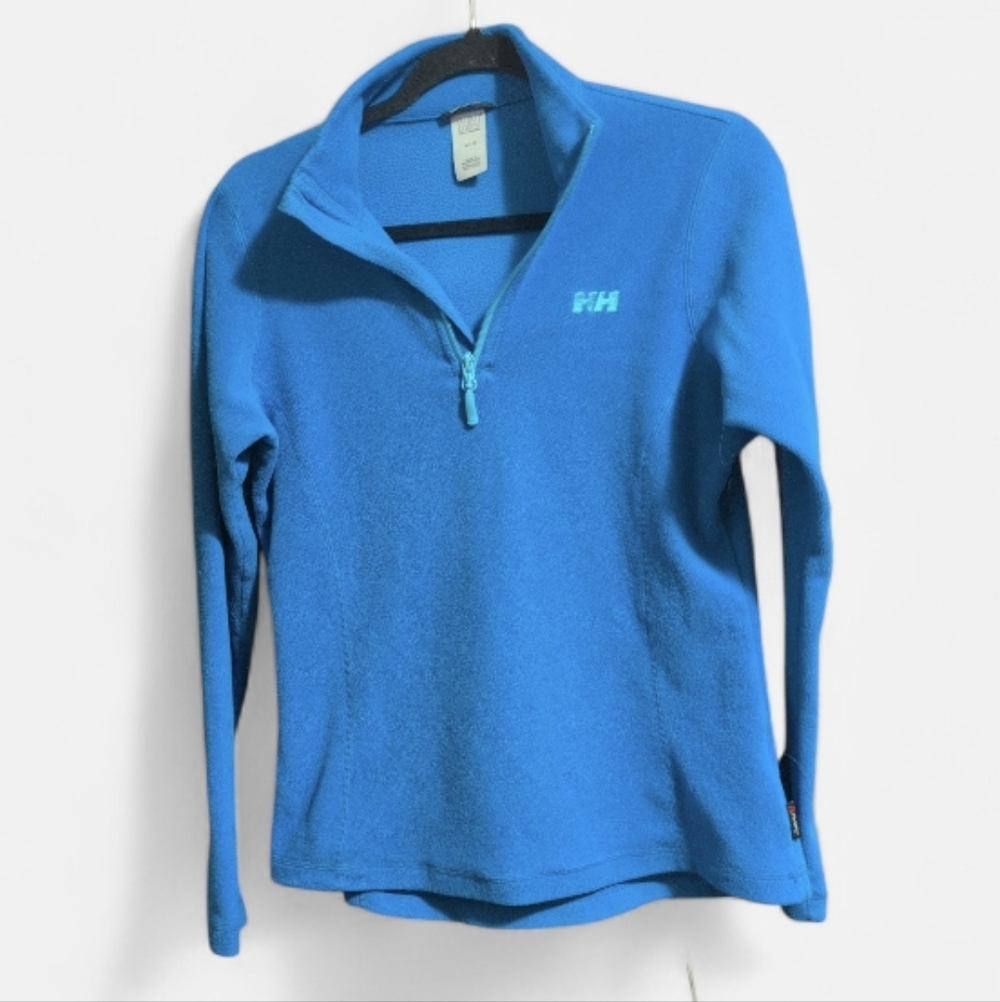 Helly Hansen Daybreaker Women’s Medium Blue 1/2 Zip Fleece Pullover Polartec
